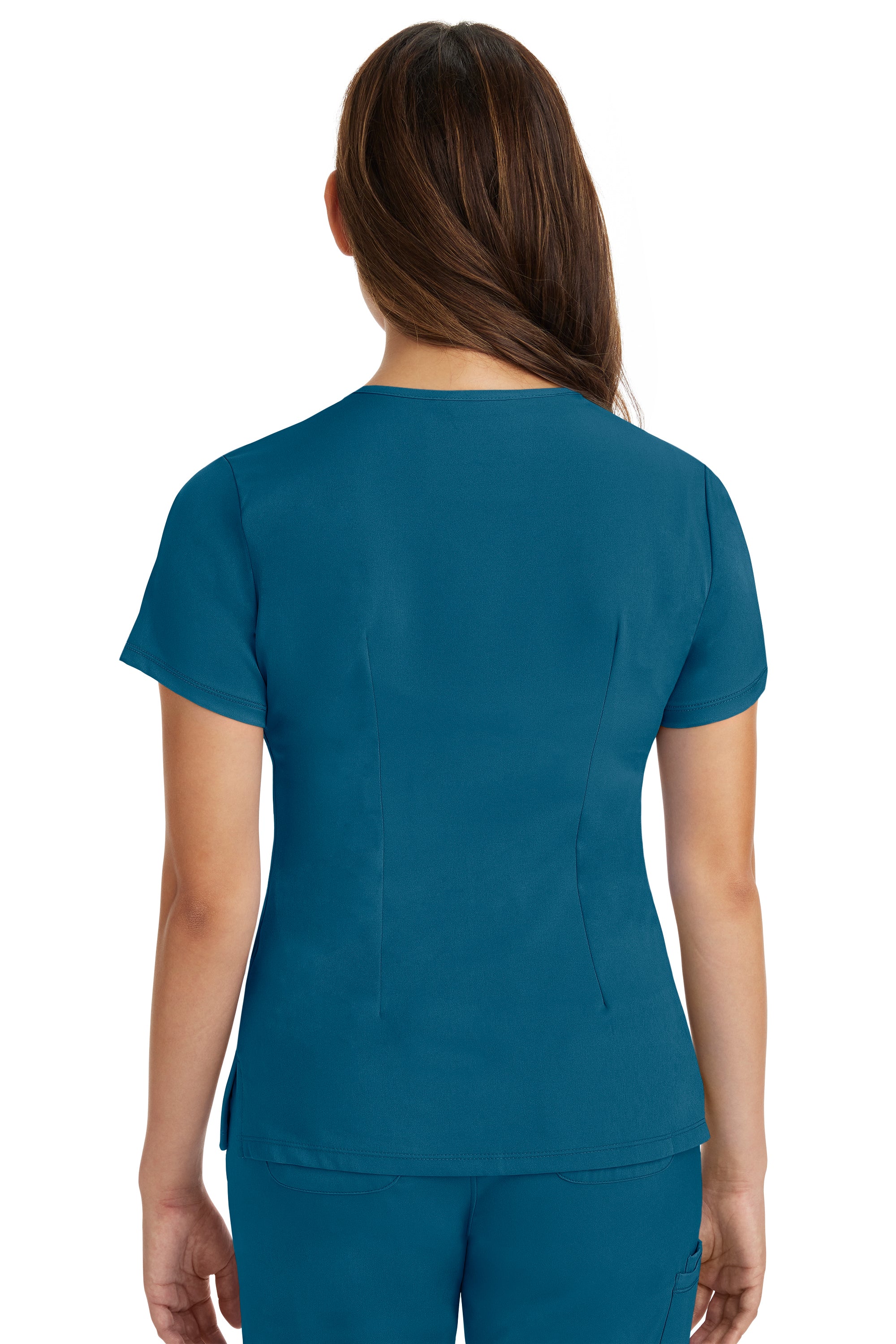 Monica V-Neck Top Caribbean Blue