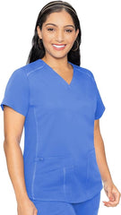 Women's V-Neck Scrub Top Ceil Blue