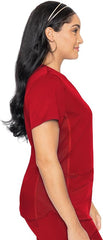 Women's V-Neck Scrub Top Red