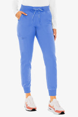 Women’s Yoga Jogger Scrub Pant Ceil Blue