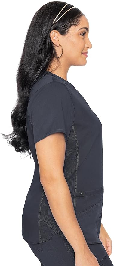 Women's V-Neck Scrub Top Pewter