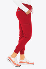 Women’s Yoga Jogger Scrub Pant Red