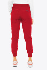 Women’s Yoga Jogger Scrub Pant Red