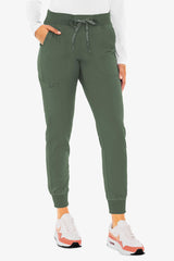 Women’s Yoga Jogger Scrub Pant Olive Green