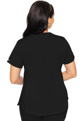 Women's V-Neck Scrub Top Black