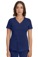 Monica V-Neck Top Navy