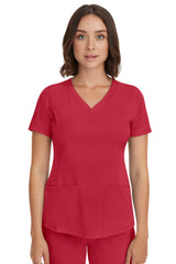 Monica V-Neck Top Red