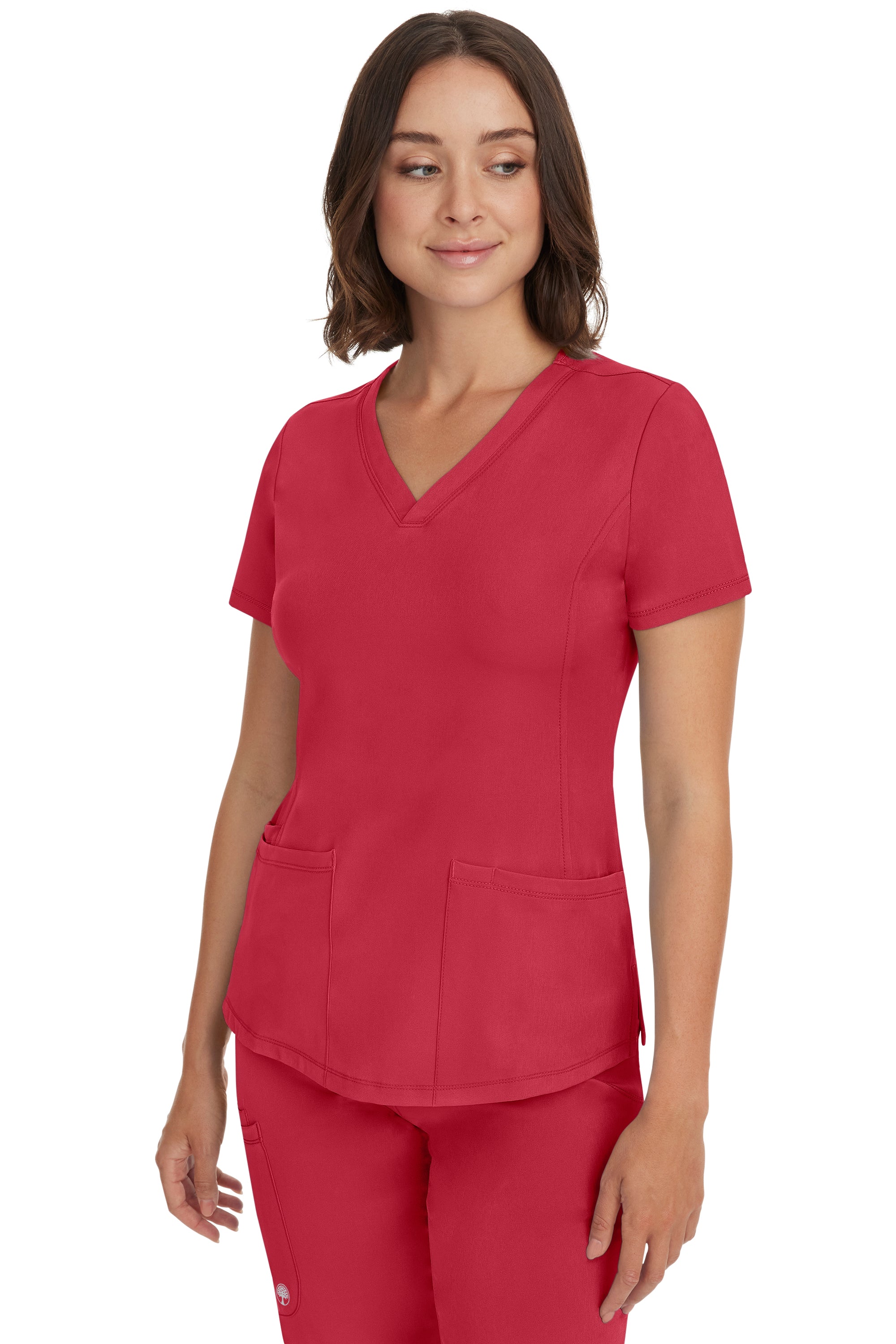Monica V-Neck Top Red