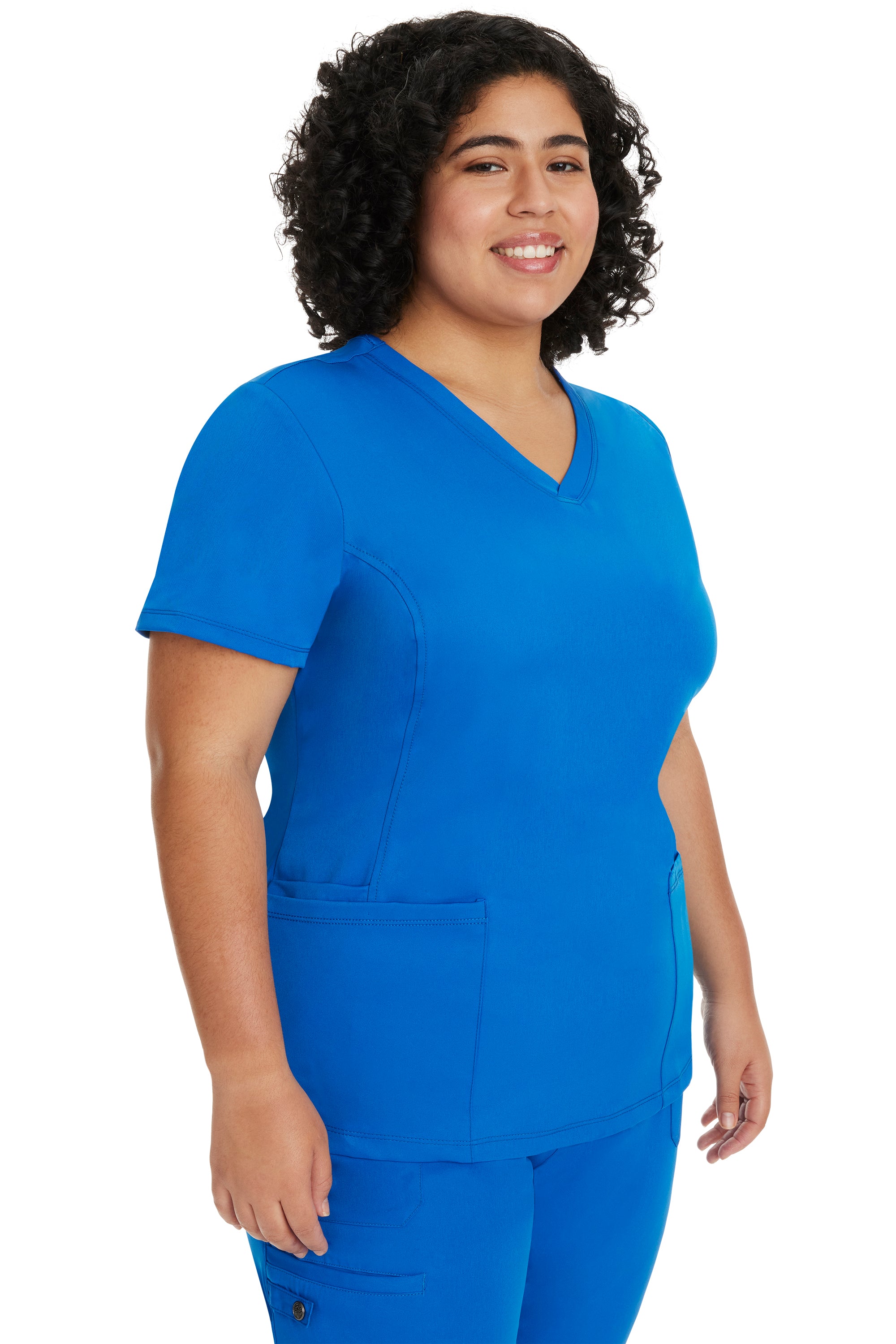 Monica V-Neck Top Royal