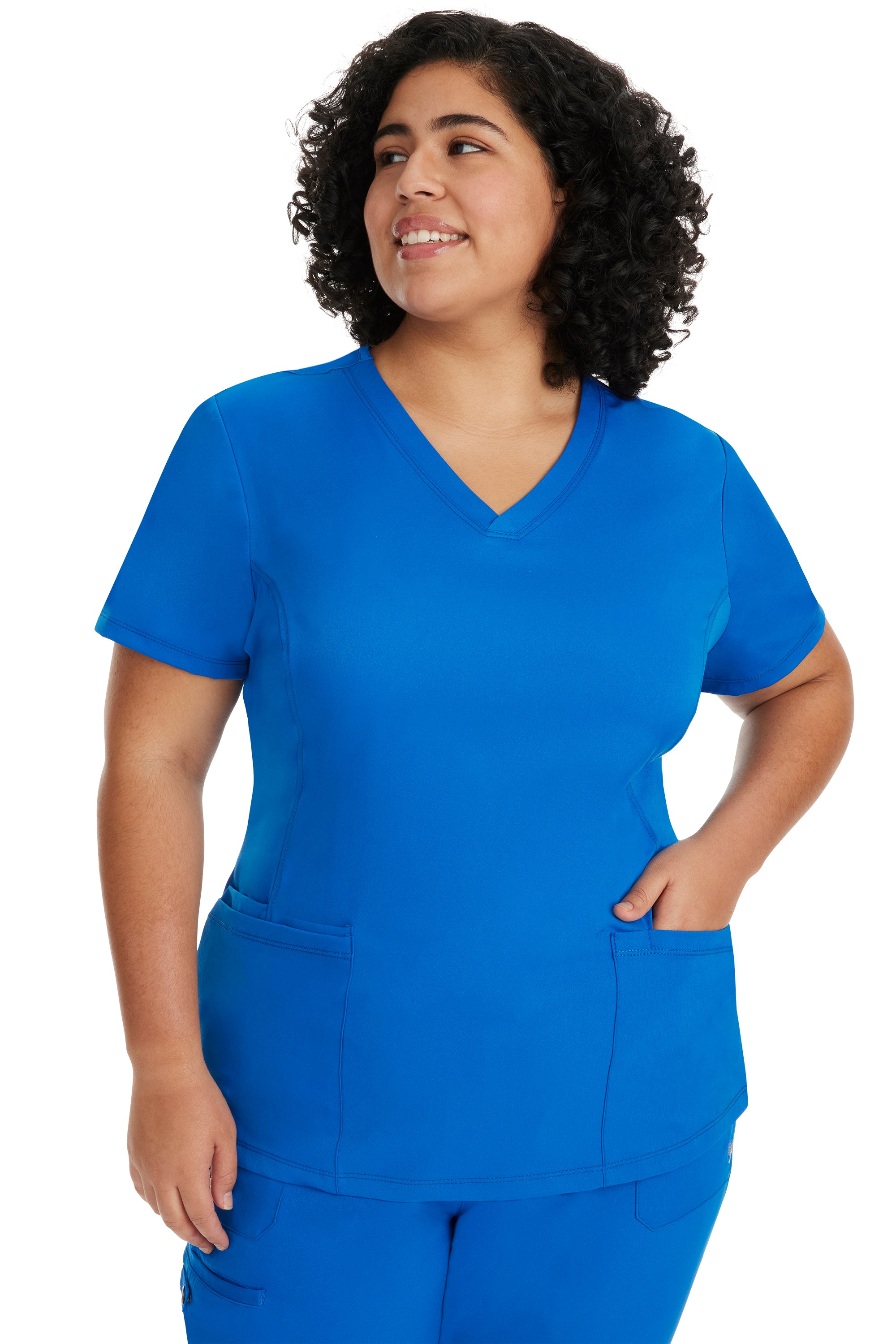 Monica V-Neck Top Royal