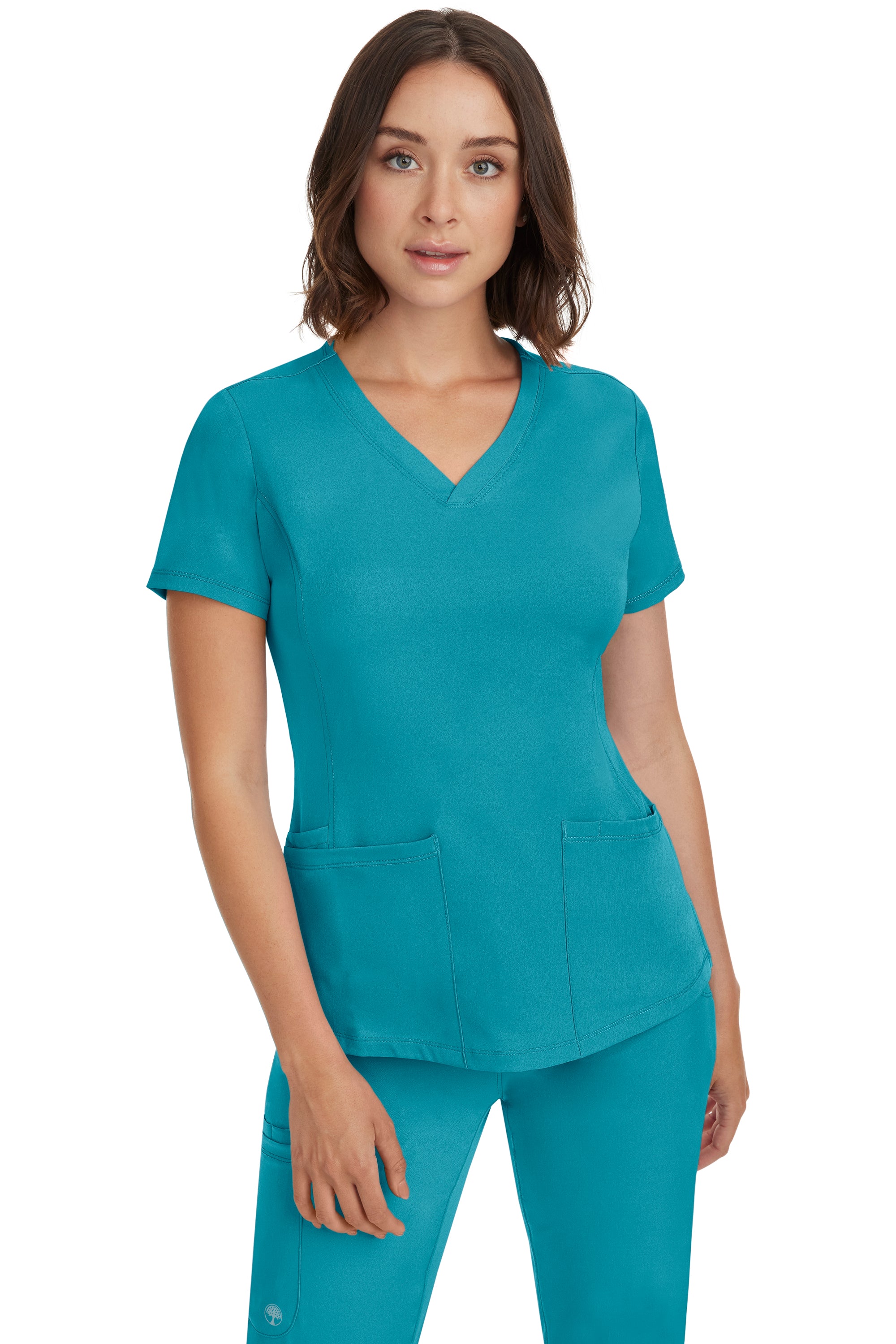 Monica V-Neck Top Teal