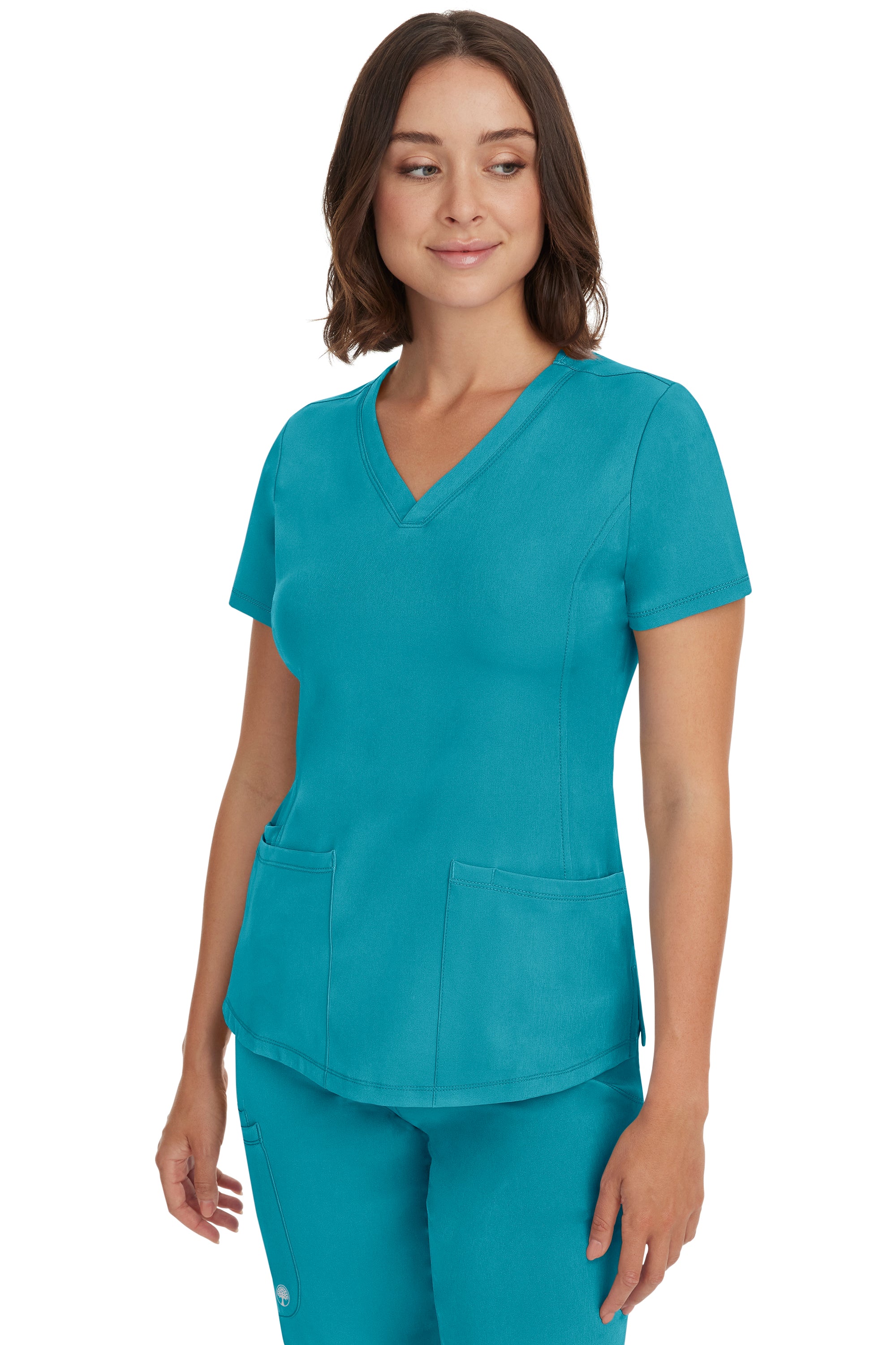 Monica V-Neck Top Teal