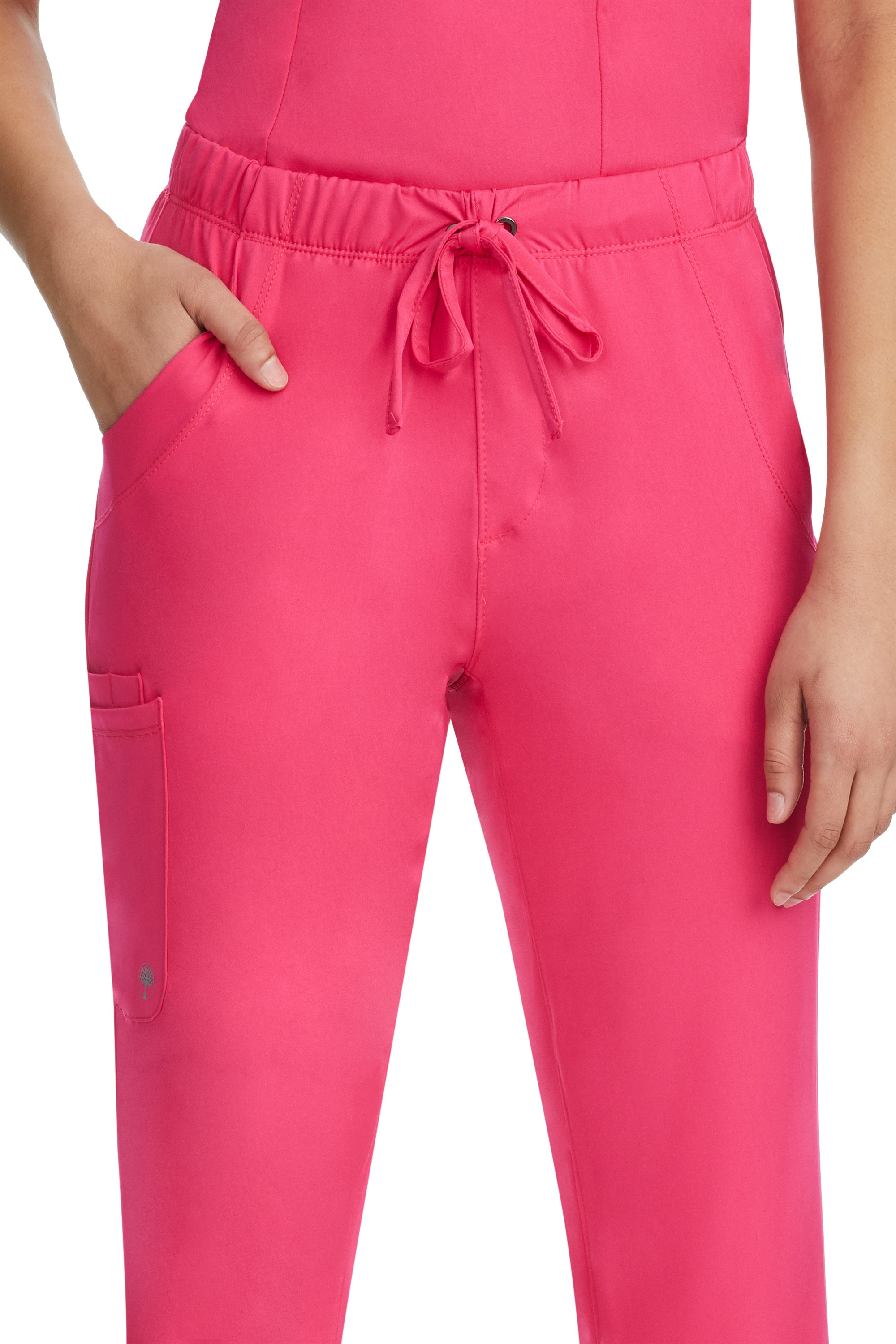 Rebecca Drawstring Flare Scrub Pant Carnation Pink