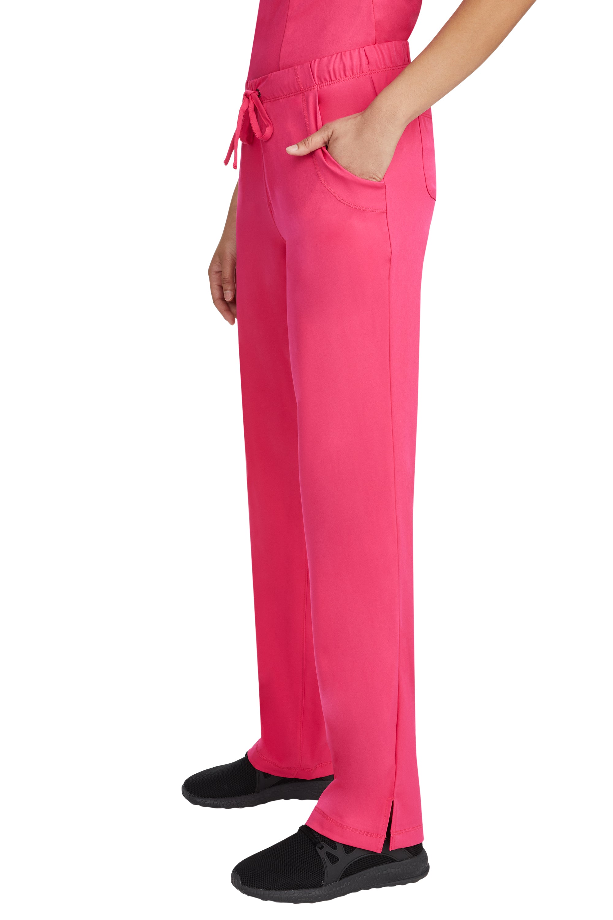 Rebecca Drawstring Flare Scrub Pant Carnation Pink