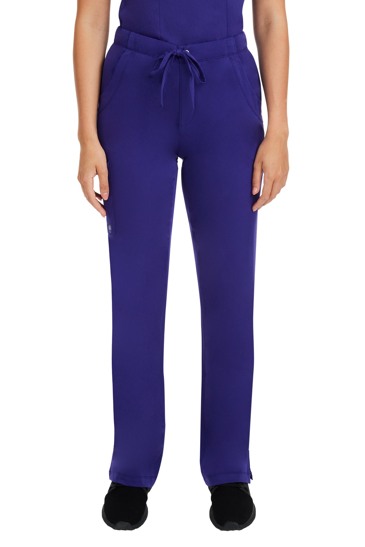 Rebecca Drawstring Flare Scrub Pant Grape