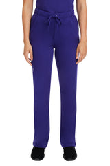 Rebecca Drawstring Flare Scrub Pant Grape