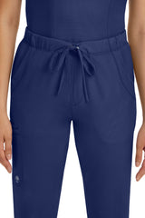 Rebecca Drawstring Flare Scrub Pant Navy