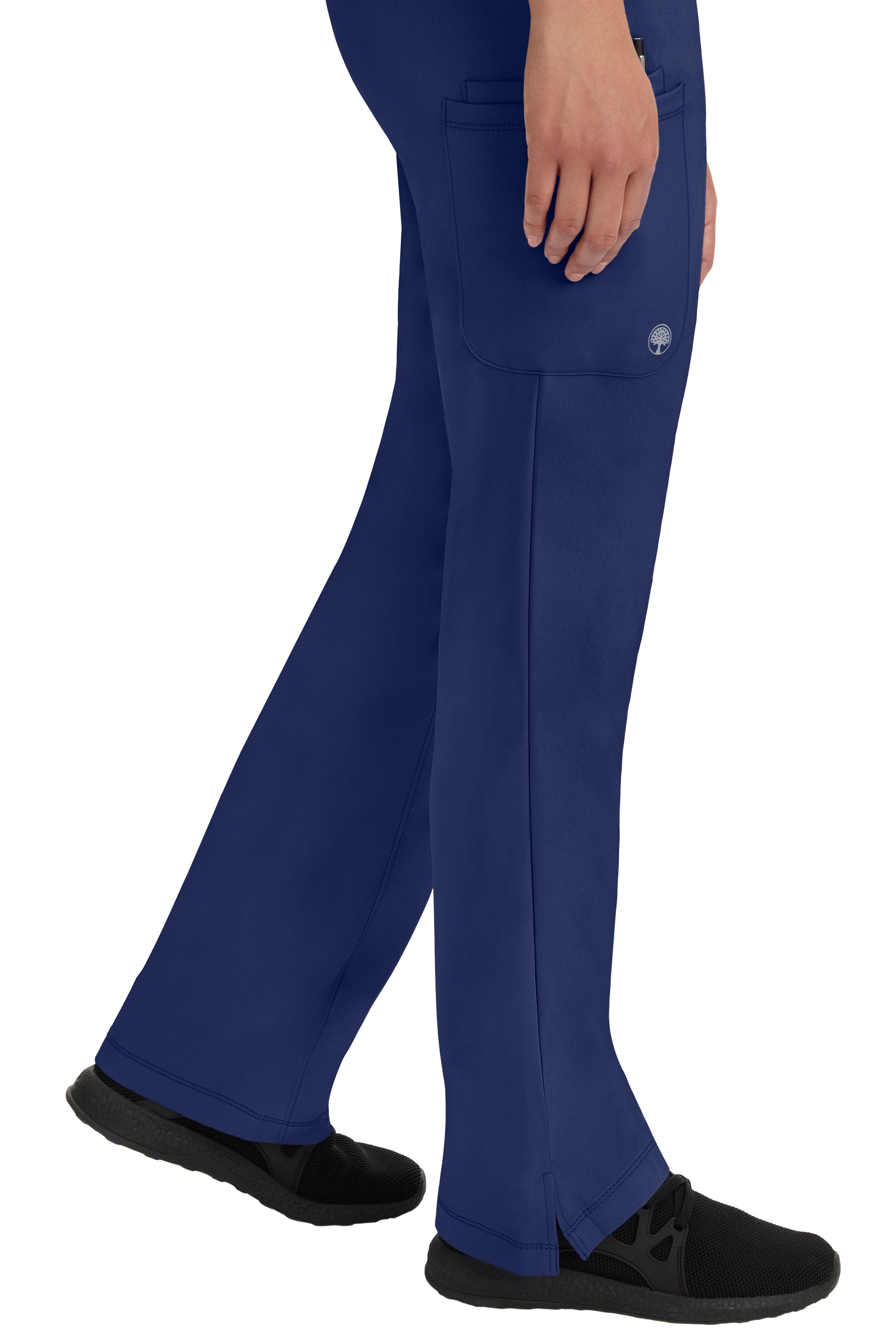 Rebecca Drawstring Flare Scrub Pant Navy