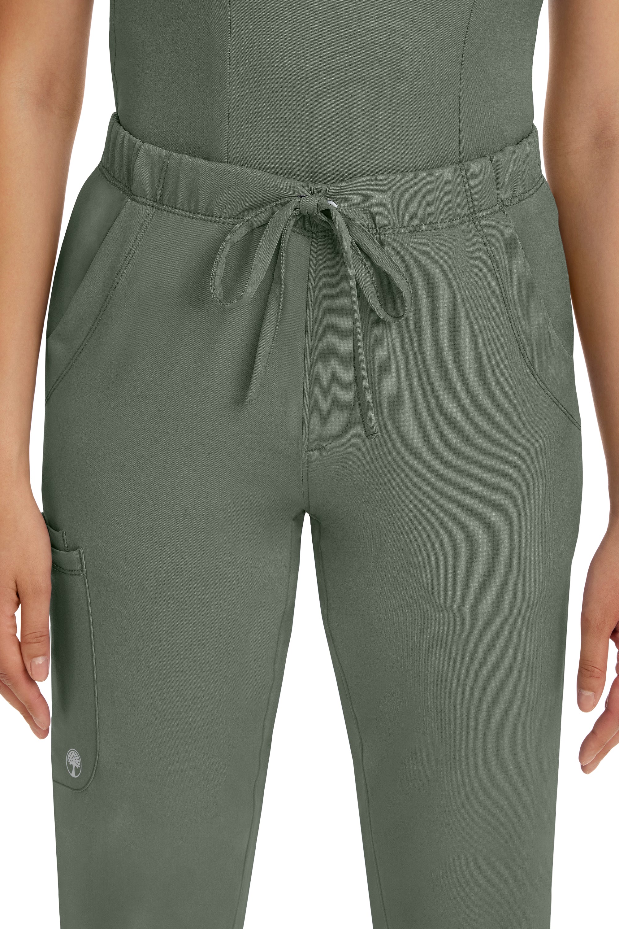 Rebecca Drawstring Flare Scrub Pant Olive