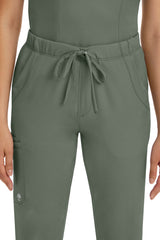 Rebecca Drawstring Flare Scrub Pant Olive