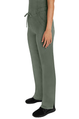 Rebecca Drawstring Flare Scrub Pant Olive