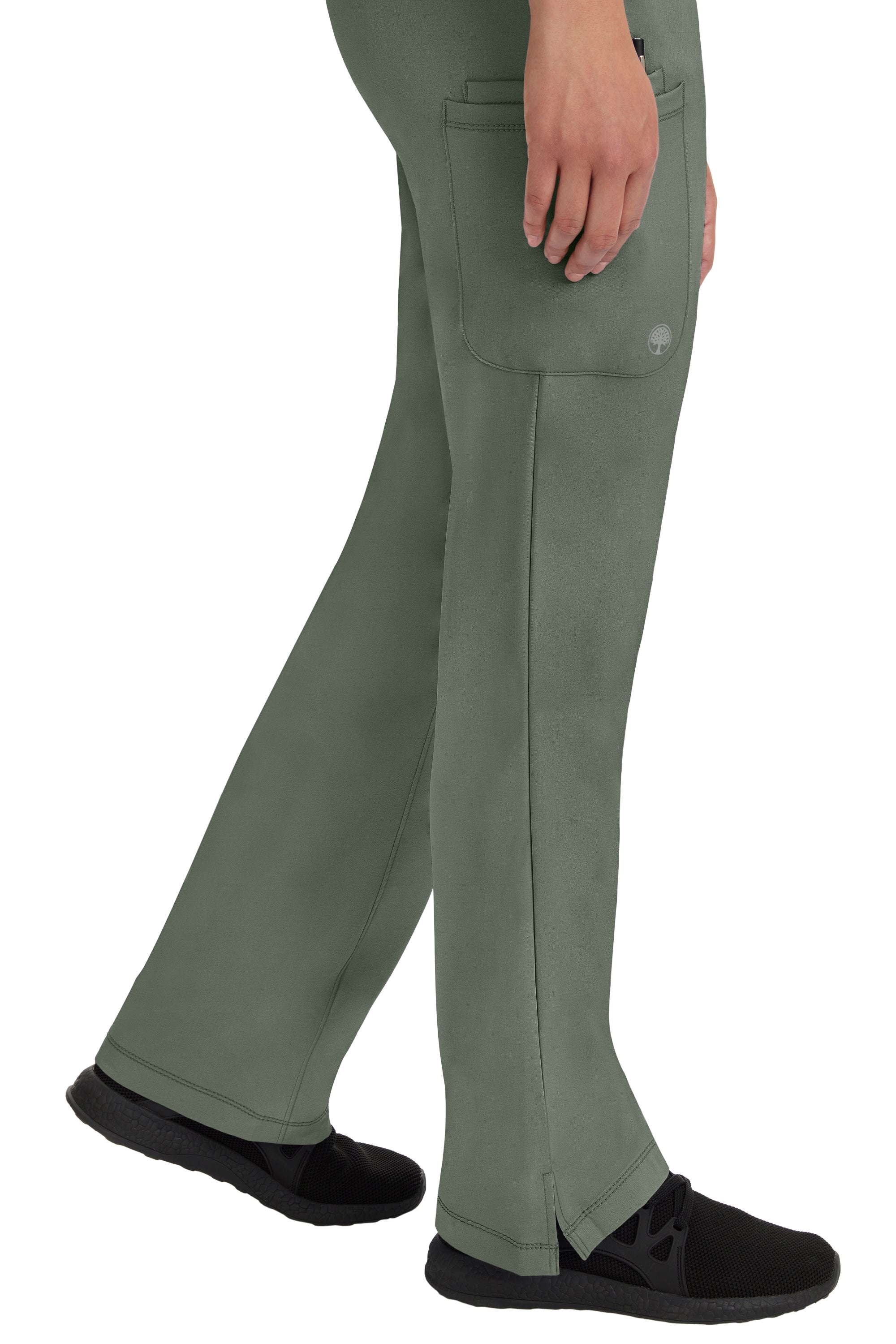 Rebecca Drawstring Flare Scrub Pant Olive