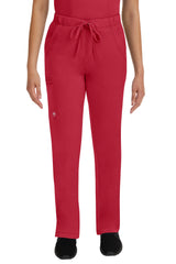 Rebecca Drawstring Flare Scrub Pant Red