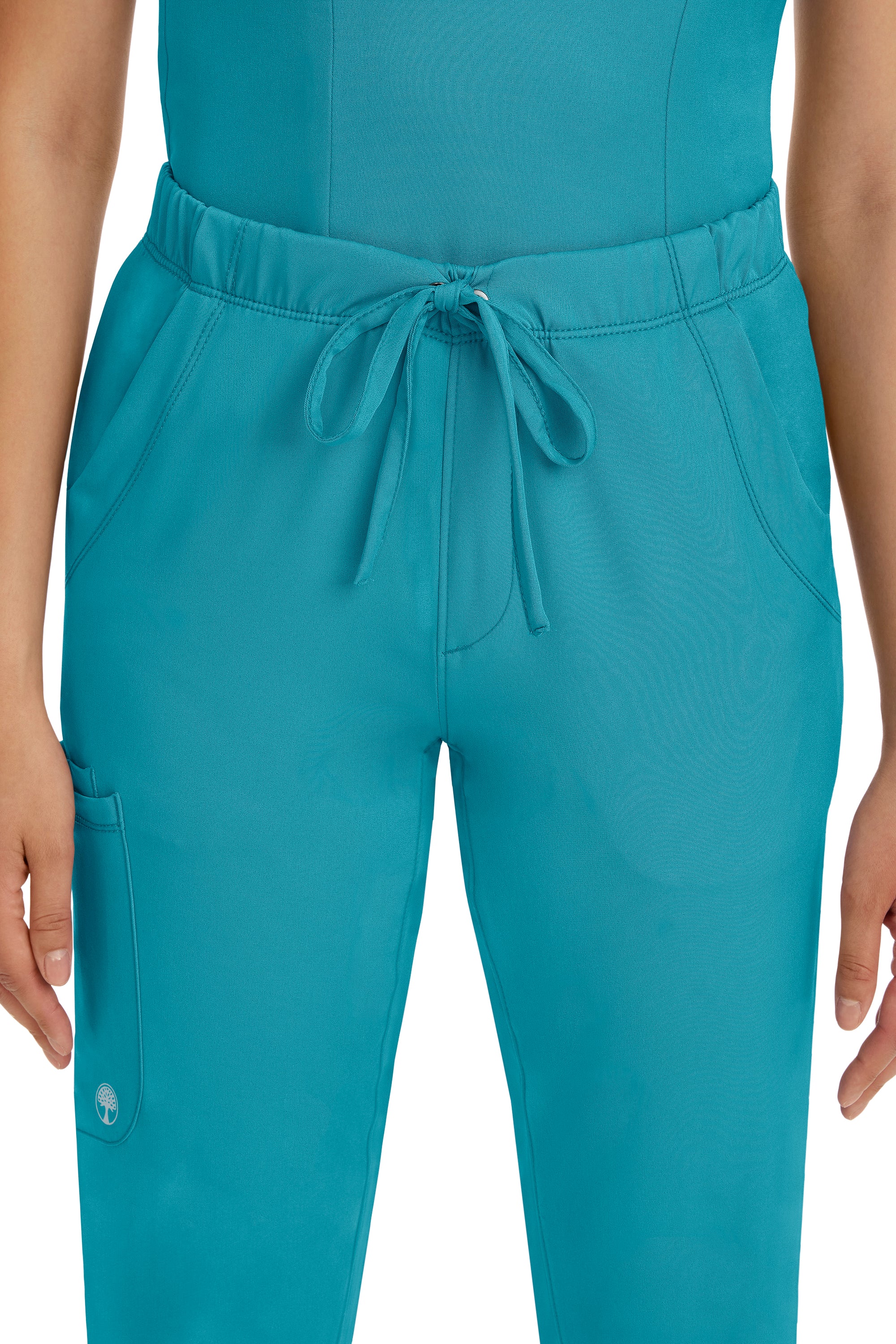 Rebecca Drawstring Flare Scrub Pant Teal