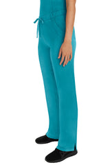 Rebecca Drawstring Flare Scrub Pant Teal