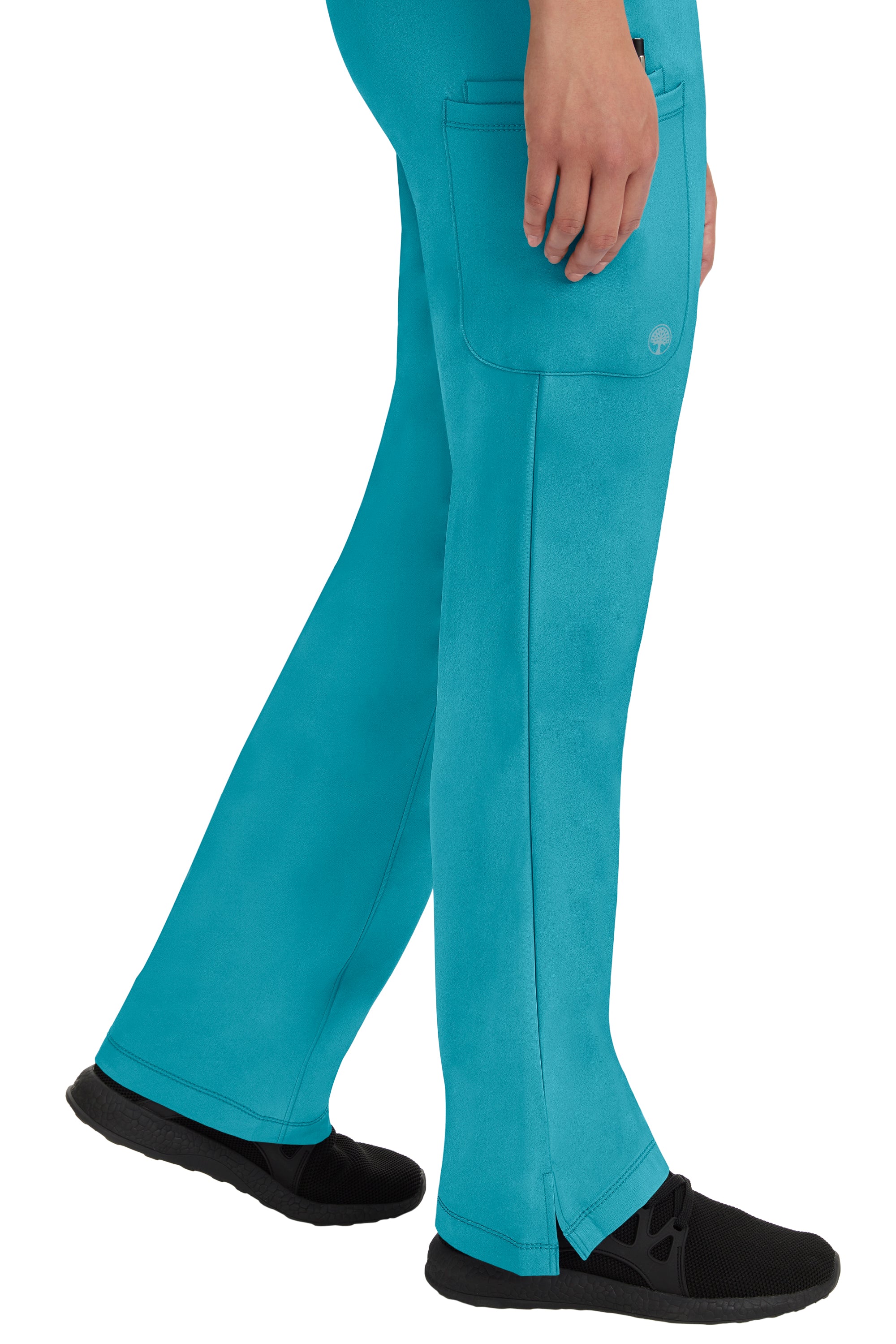 Rebecca Drawstring Flare Scrub Pant Teal