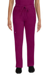 Rebecca Drawstring Flare Scrub Pant Wine