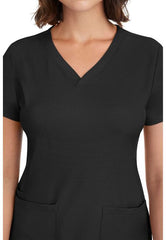 Monica V-Neck Top Black