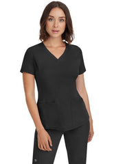 Monica V-Neck Top Black
