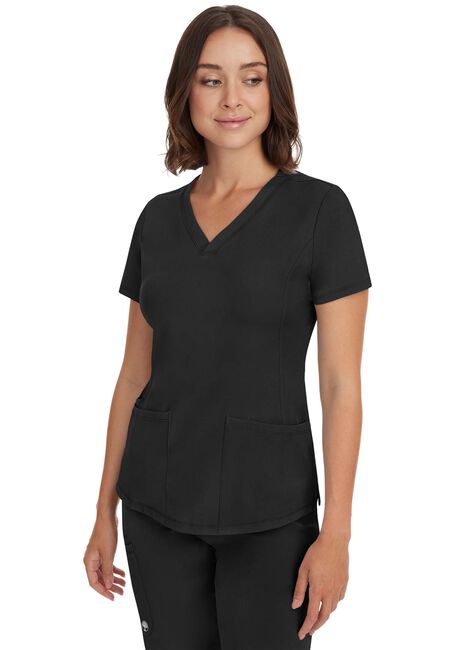 Monica V-Neck Top Black